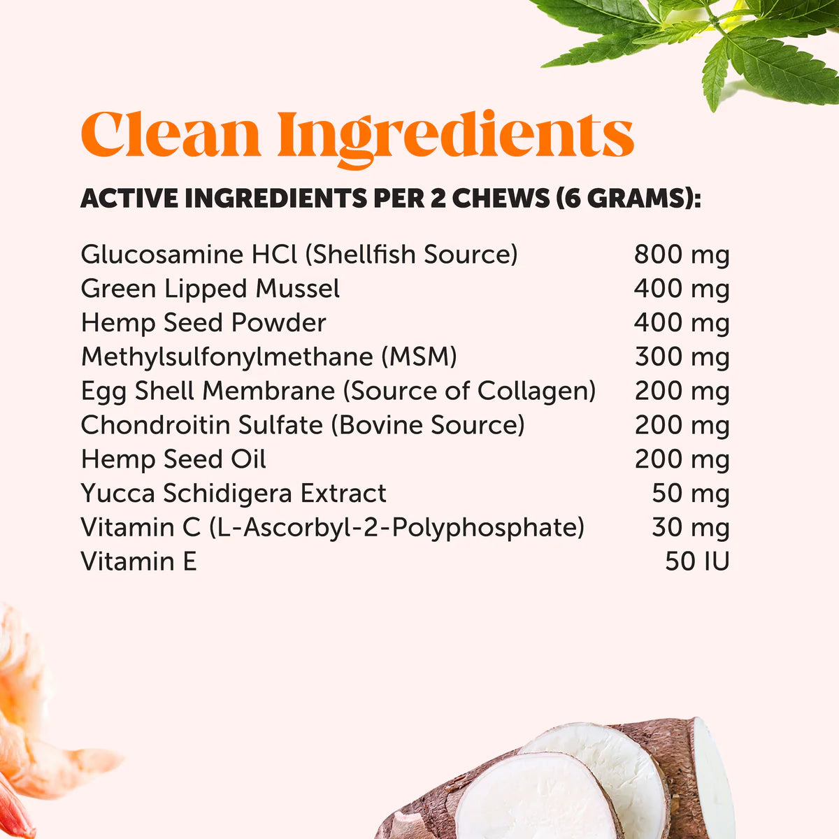 Hemp Hip + Joint Health Senior (Chicken Flavor)