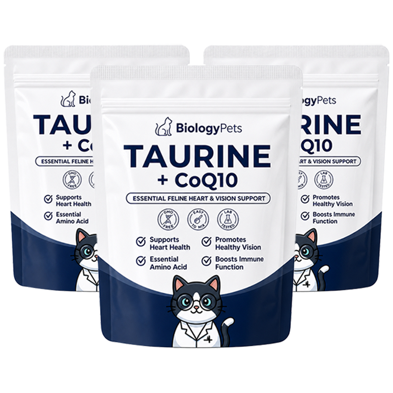 BiologyPets™ Cat Taurine + CoQ10 Supplement