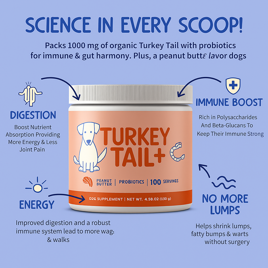 Turkey Tail+ Probiotics For Dogs