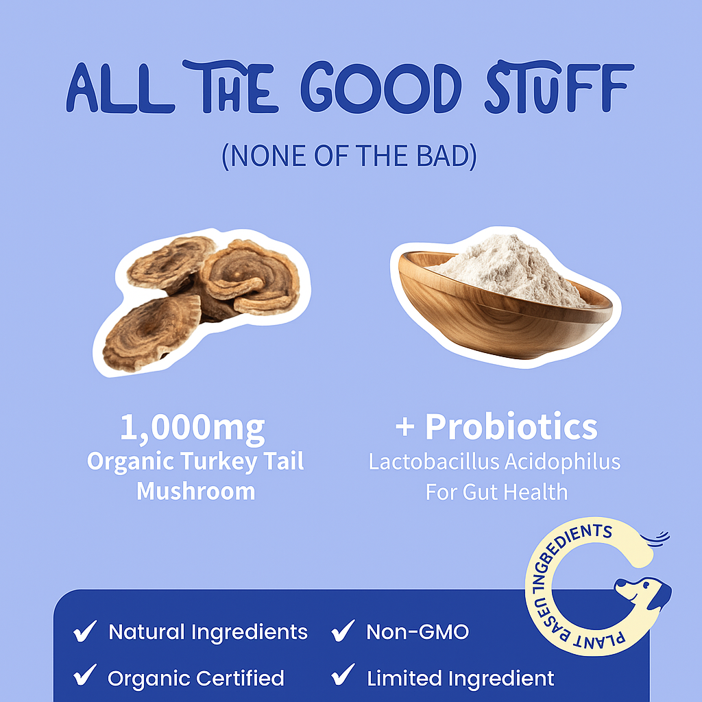 Turkey Tail+ Probiotics For Dogs