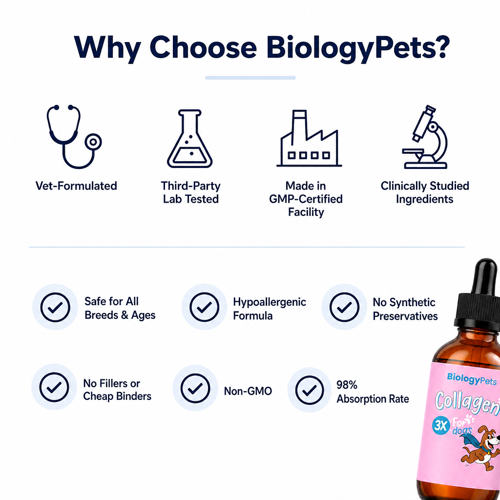Biologypets Triple-Seal Matrix™ - Liquid Collagen for Dogs
