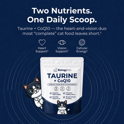 BiologyPets™ Cat Taurine + CoQ10 Supplement