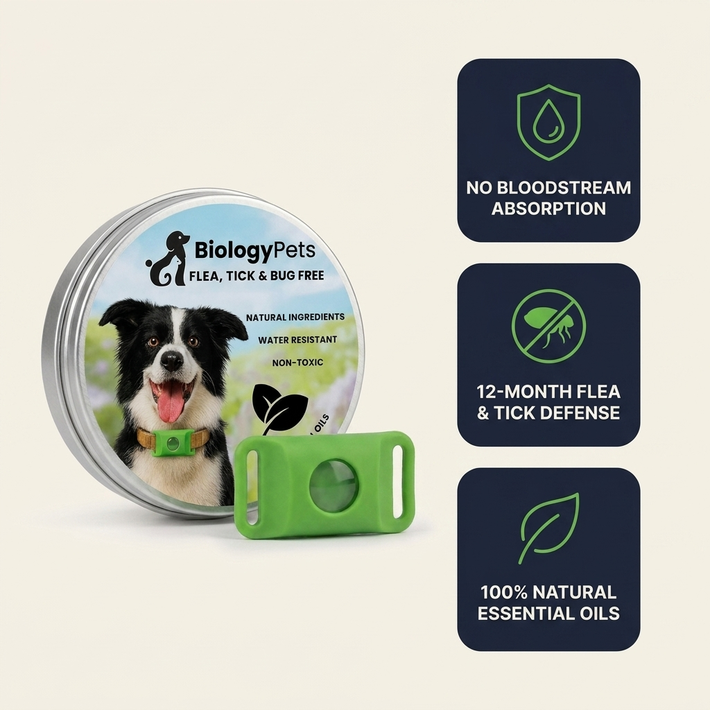 BiologyPets™ - 12 Months Natural Flea & Tick Tags For Dogs