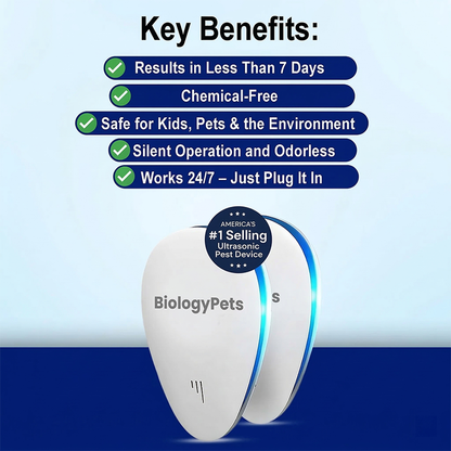 BiologyPets™ 2026 Upgraded Pest Repeller - Banish Pests For Good