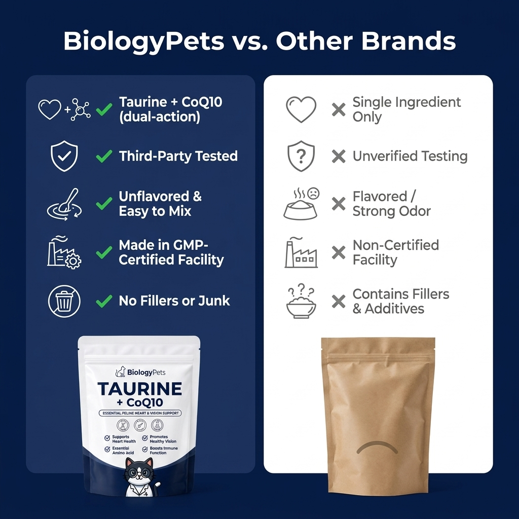 BiologyPets™ Cat Taurine + CoQ10 Supplement