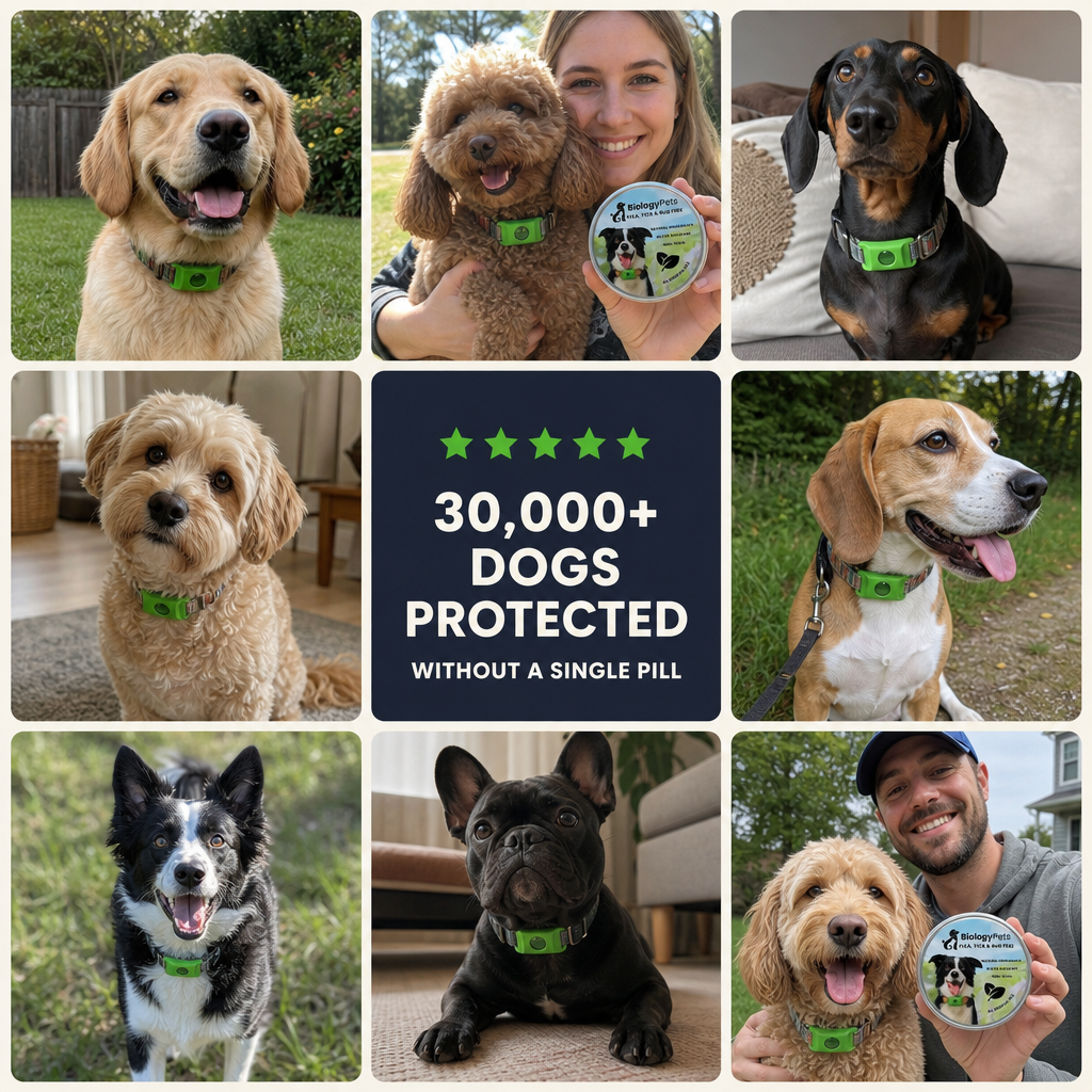 BiologyPets™ - 12 Months Natural Flea & Tick Tags For Dogs