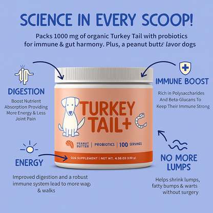 Turkey Tail+ Probiotics For Dogs
